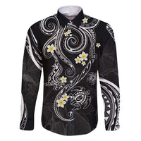 Polynesia Tribal Family Matching Short Sleeve Bodycon Dress and Hawaiian Shirt Tentacles Plumeria