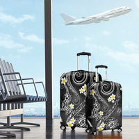 Polynesia Tribal Luggage Cover Tentacles Plumeria