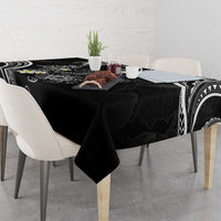 Polynesia Tribal Tablecloth Tentacles Plumeria
