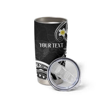 Polynesia Tribal Tumbler Cup Tentacles Plumeria