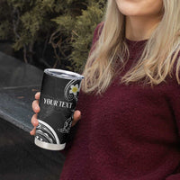 Polynesia Tribal Tumbler Cup Tentacles Plumeria