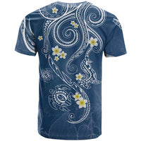 Polynesia Tribal T Shirt Deep Blue Plumeria Tentacles LT7 - Polynesian Pride