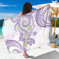 Polynesia Tribal Sarong Lilac Plumeria Tentacles