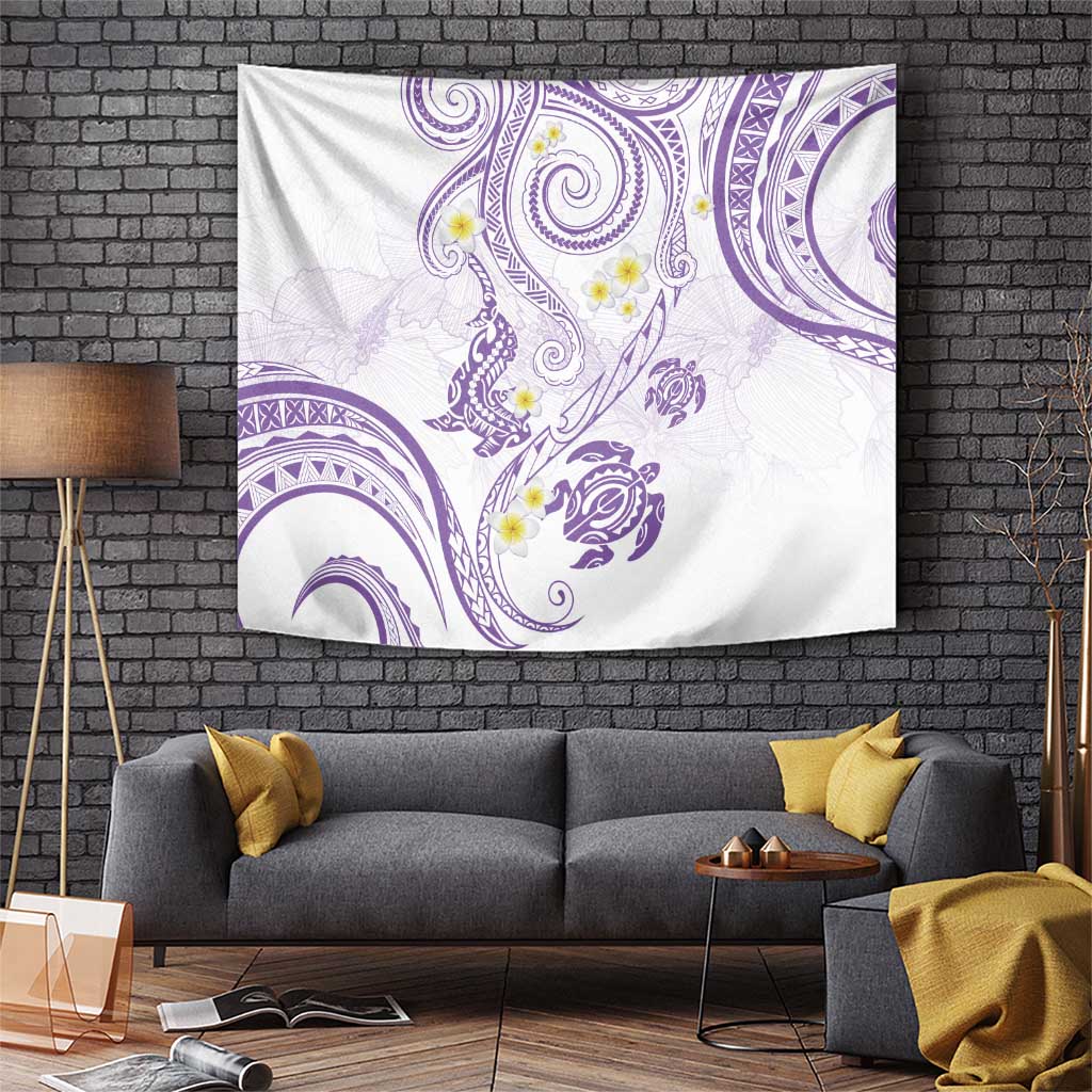 Polynesia Tribal Tapestry Lilac Plumeria Tentacles LT7 Lilac - Polynesian Pride