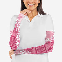 Bula Fiji Plumeria Tagimoucia Salusalu Pink Arm Sleeves Kaiviti Masi LT7 - Polynesian Pride