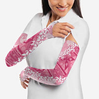 Bula Fiji Plumeria Tagimoucia Salusalu Pink Arm Sleeves Kaiviti Masi LT7 - Polynesian Pride