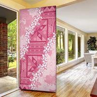 Bula Fiji Plumeria Tagimoucia Salusalu Pink Door Cover Kaiviti Masi LT7 - Polynesian Pride