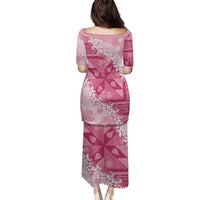 Bula Fiji Plumeria Tagimoucia Salusalu Pink Family Matching Puletasi and Hawaiian Shirt Kaiviti Masi LT7 - Polynesian Pride