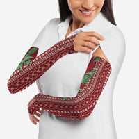 Women's Day Samoa Malu Tattoo Inspired Mix Teuila Arm Sleeves Scarlet