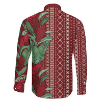Women's Day Samoa Malu Tattoo Inspired Mix Teuila Family Matching Mermaid Dress and Hawaiian Shirt Scarlet
