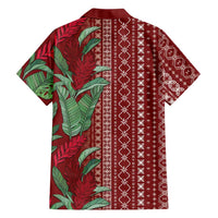 Women's Day Samoa Malu Tattoo Inspired Mix Teuila Family Matching Puletasi and Hawaiian Shirt Scarlet
