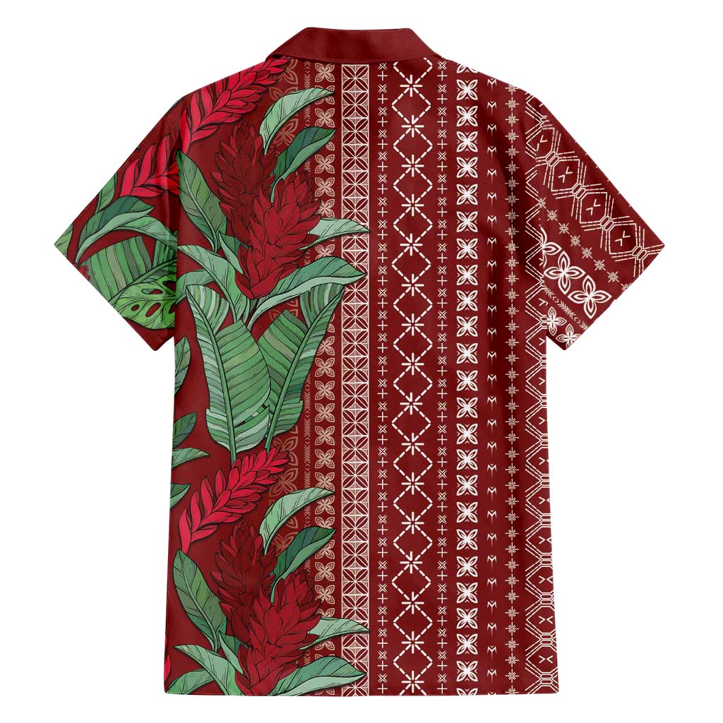 Women's Day Samoa Malu Tattoo Inspired Mix Teuila Family Matching Tank Maxi Dress and Hawaiian Shirt Scarlet