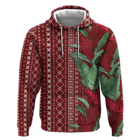 Women's Day Samoa Malu Tattoo Inspired Mix Teuila Hoodie Scarlet