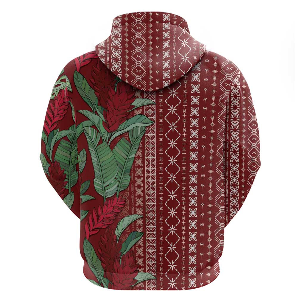 Women's Day Samoa Malu Tattoo Inspired Mix Teuila Hoodie Scarlet