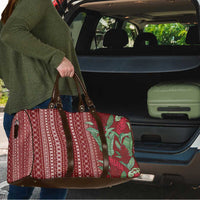 Women's Day Samoa Malu Tattoo Inspired Mix Teuila Travel Bag Scarlet LT7 - Polynesian Pride