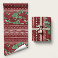 Women's Day Samoa Malu Tattoo Inspired Mix Teuila Wrapping Paper Scarlet