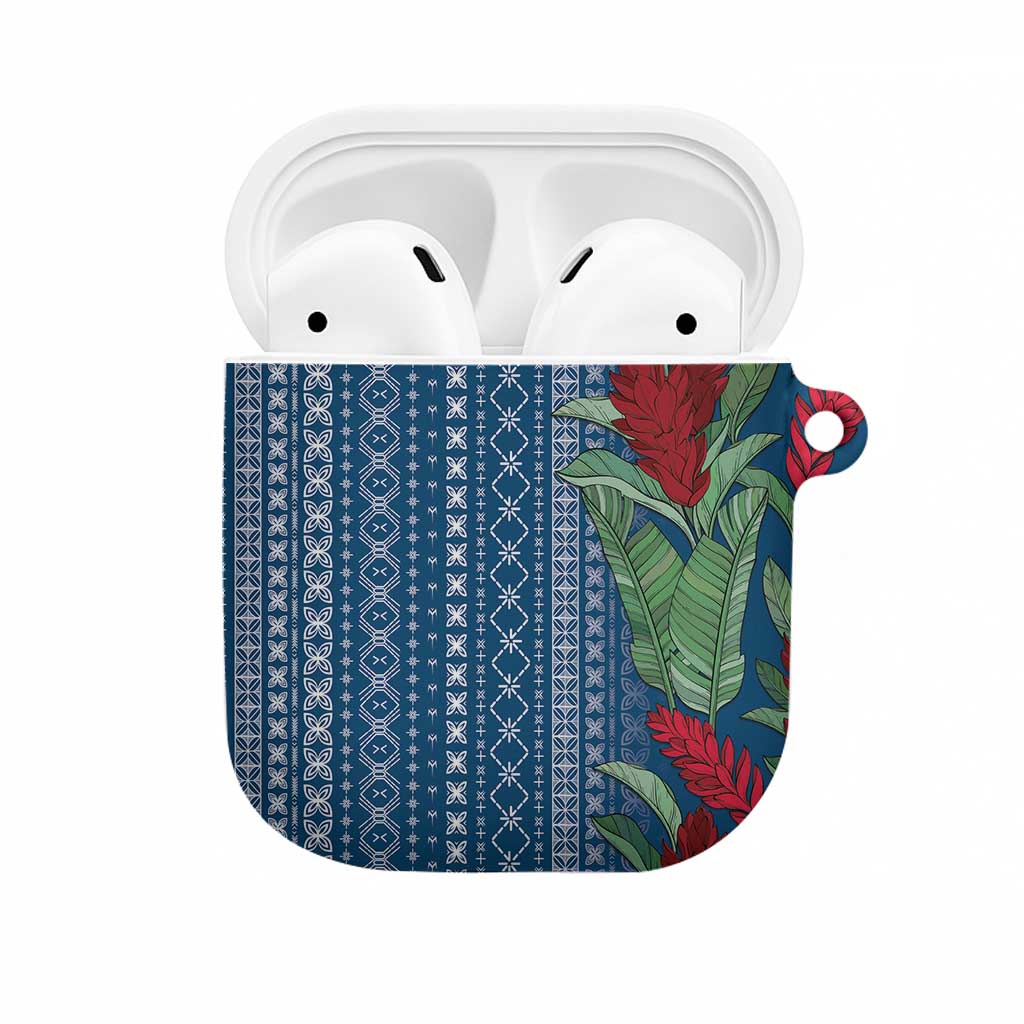 Women's Day Samoa Malu Tattoo Inspired Mix Teuila AirPods Case Royal Blue