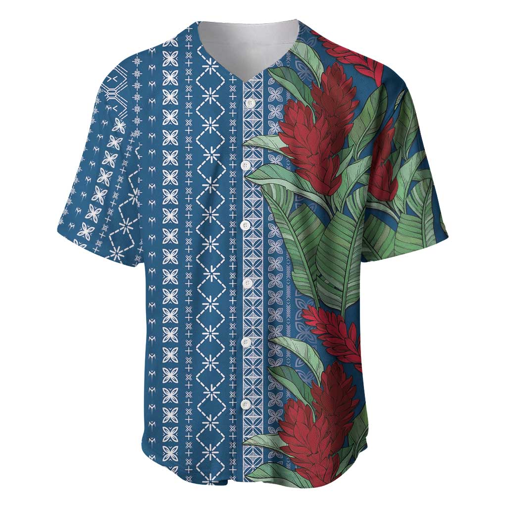 Women's Day Samoa Malu Tattoo Inspired Mix Teuila Baseball Jersey Royal Blue