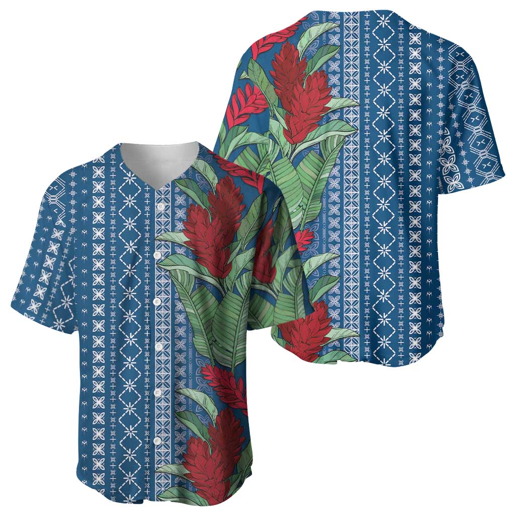 Women's Day Samoa Malu Tattoo Inspired Mix Teuila Baseball Jersey Royal Blue