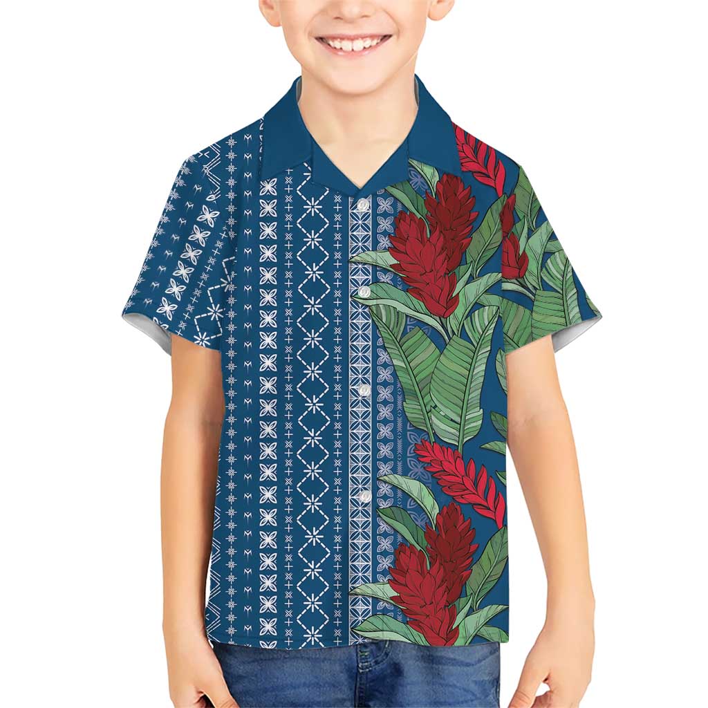 Women's Day Samoa Malu Tattoo Inspired Mix Teuila Family Matching Tank Maxi Dress and Hawaiian Shirt Royal Blue