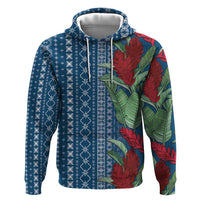 Women's Day Samoa Malu Tattoo Inspired Mix Teuila Hoodie Royal Blue LT7 Pullover Hoodie Royal Blue - Polynesian Pride