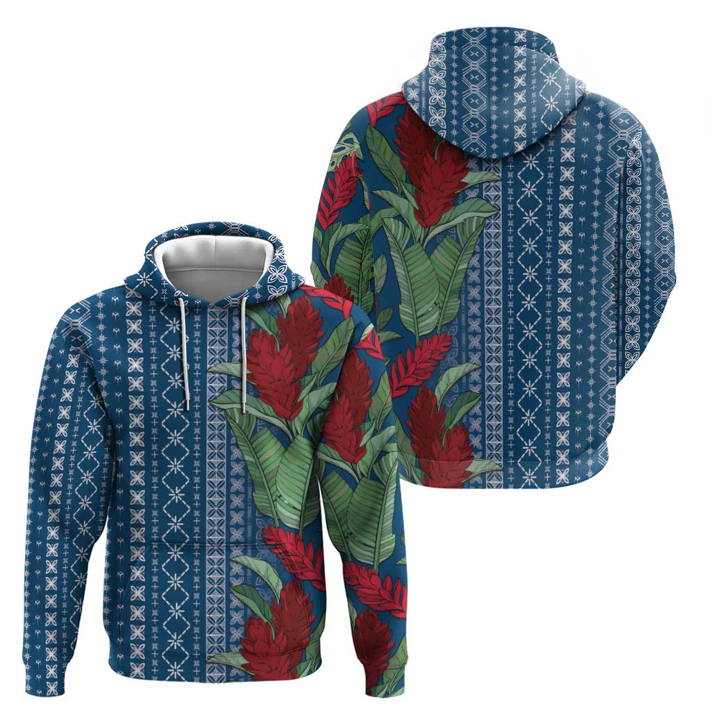 Women's Day Samoa Malu Tattoo Inspired Mix Teuila Hoodie Royal Blue LT7 - Polynesian Pride