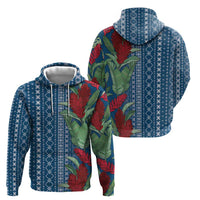 Women's Day Samoa Malu Tattoo Inspired Mix Teuila Hoodie Royal Blue LT7 - Polynesian Pride