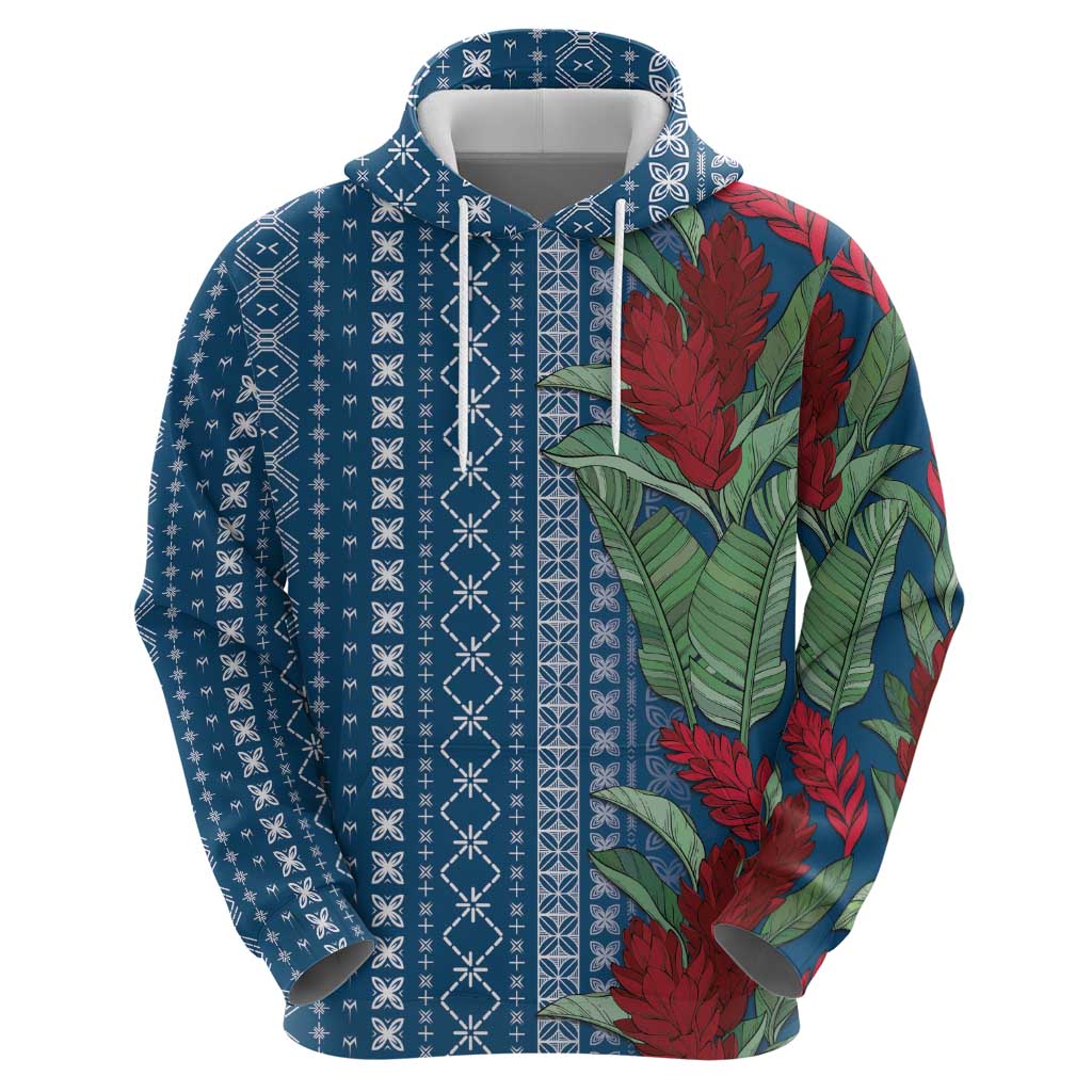 Women's Day Samoa Malu Tattoo Inspired Mix Teuila Hoodie Royal Blue LT7 - Polynesian Pride