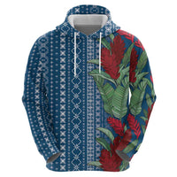 Women's Day Samoa Malu Tattoo Inspired Mix Teuila Hoodie Royal Blue LT7 - Polynesian Pride