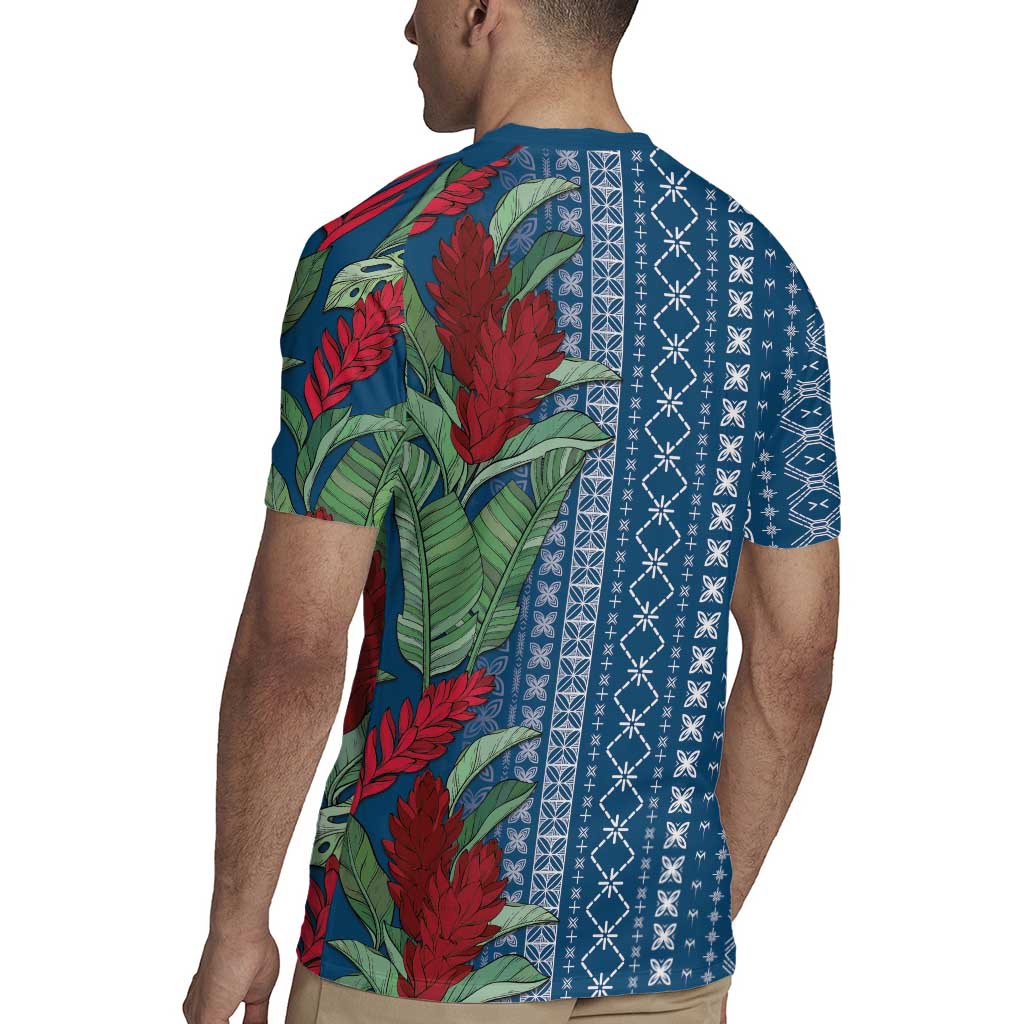 Women's Day Samoa Malu Tattoo Inspired Mix Teuila Rugby Jersey Royal Blue LT7 - Polynesian Pride