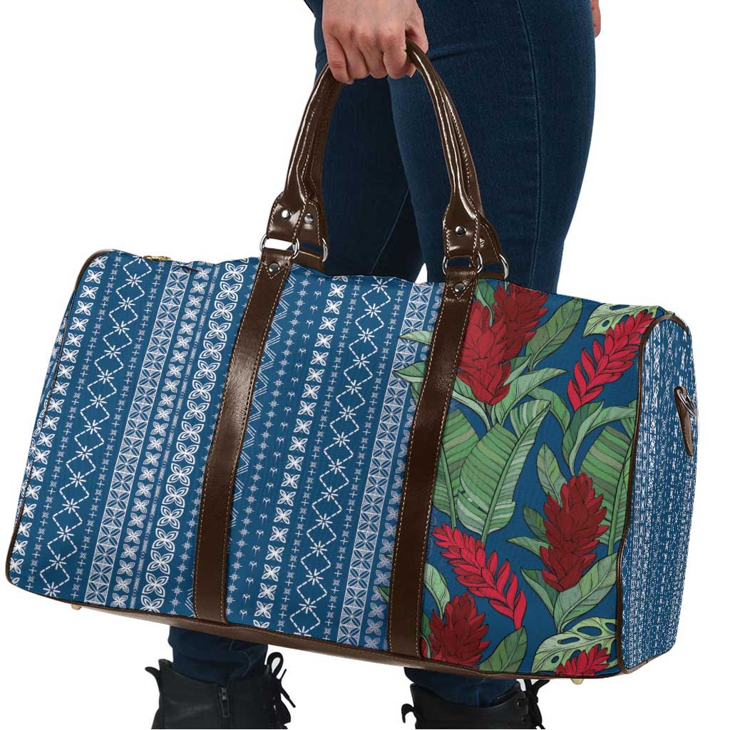 Women's Day Samoa Malu Tattoo Inspired Mix Teuila Travel Bag Royal Blue LT7 - Polynesian Pride