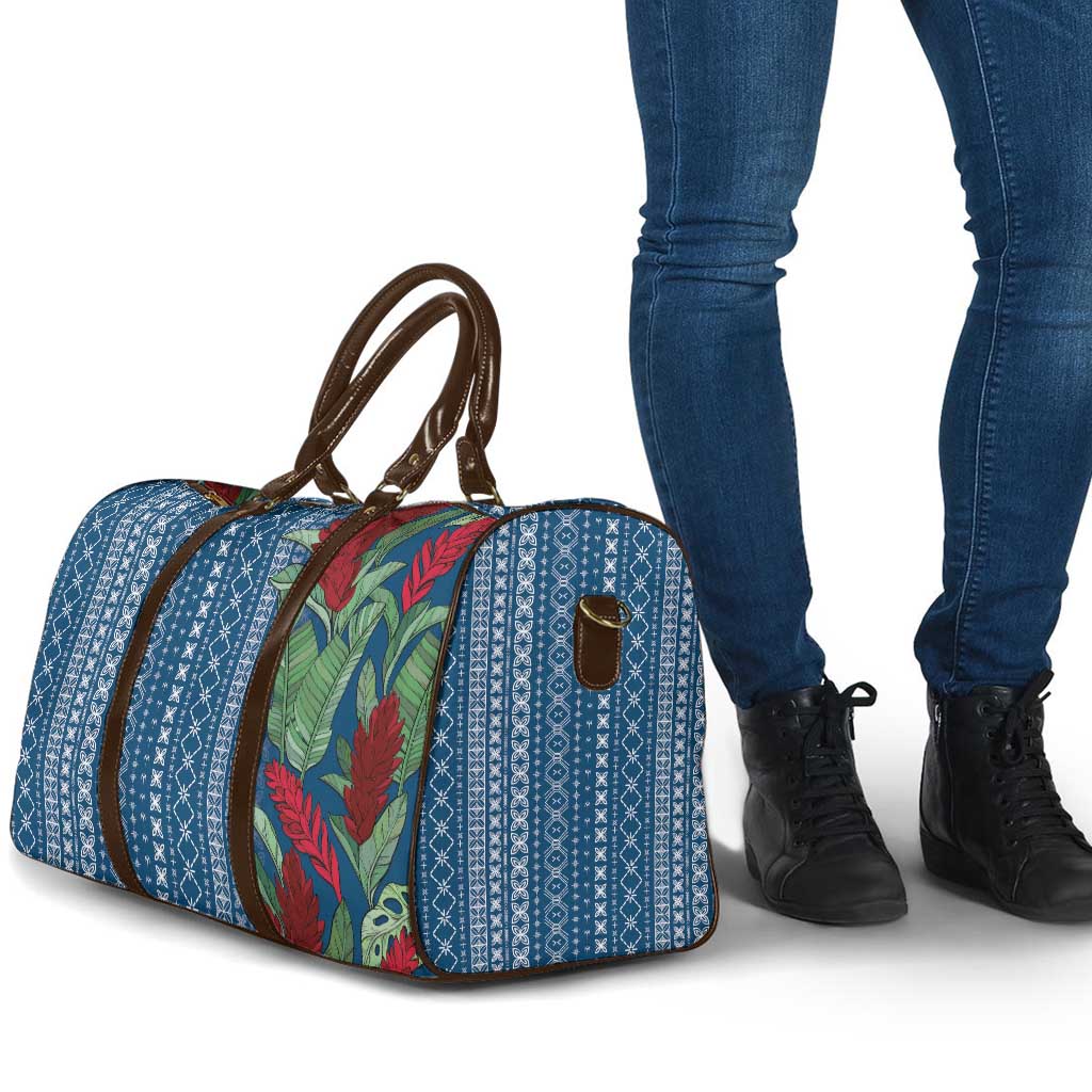 Women's Day Samoa Malu Tattoo Inspired Mix Teuila Travel Bag Royal Blue LT7 - Polynesian Pride