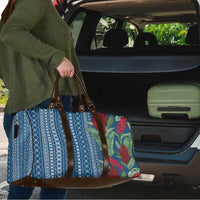 Women's Day Samoa Malu Tattoo Inspired Mix Teuila Travel Bag Royal Blue LT7 - Polynesian Pride