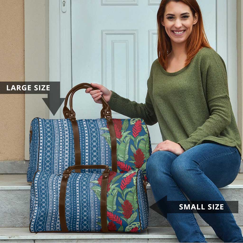 Women's Day Samoa Malu Tattoo Inspired Mix Teuila Travel Bag Royal Blue LT7 - Polynesian Pride