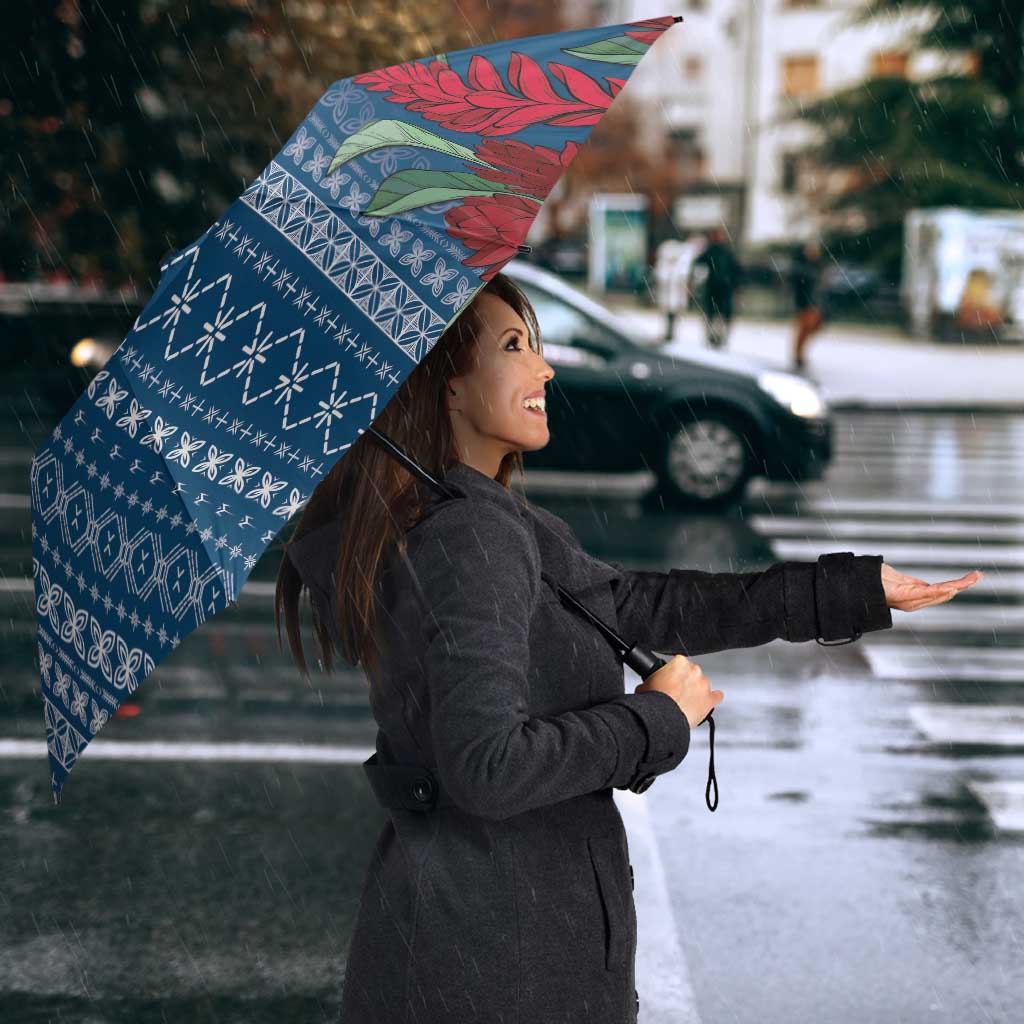 Women's Day Samoa Malu Tattoo Inspired Mix Teuila Umbrella Royal Blue