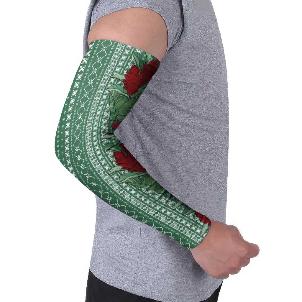 Women's Day Samoa Malu Tattoo Inspired Mix Teuila Arm Sleeves Sage Green