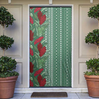 Women's Day Samoa Malu Tattoo Inspired Mix Teuila Door Cover Sage Green LT7 Sage Green - Polynesian Pride