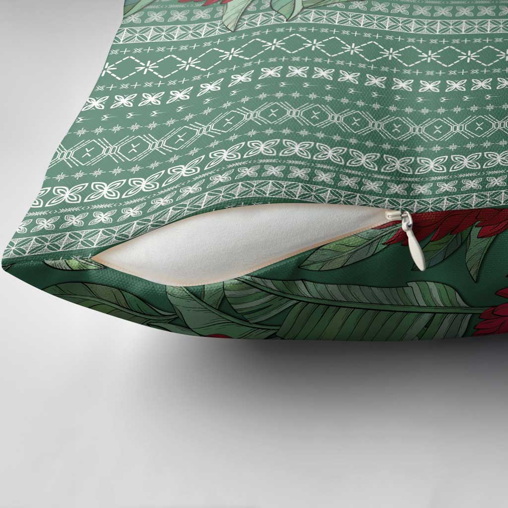 Women's Day Samoa Malu Tattoo Inspired Mix Teuila Pillow Cover Sage Green LT7 - Polynesian Pride