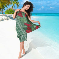 Women's Day Samoa Malu Tattoo Inspired Mix Teuila Sarong Sage Green