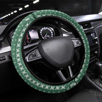 Women's Day Samoa Malu Tattoo Inspired Mix Teuila Steering Wheel Cover Sage Green LT7 Universal Fit Sage Green - Polynesian Pride