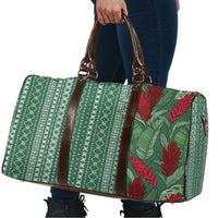 Women's Day Samoa Malu Tattoo Inspired Mix Teuila Travel Bag Sage Green
