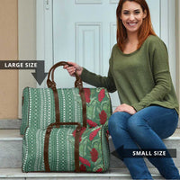 Women's Day Samoa Malu Tattoo Inspired Mix Teuila Travel Bag Sage Green