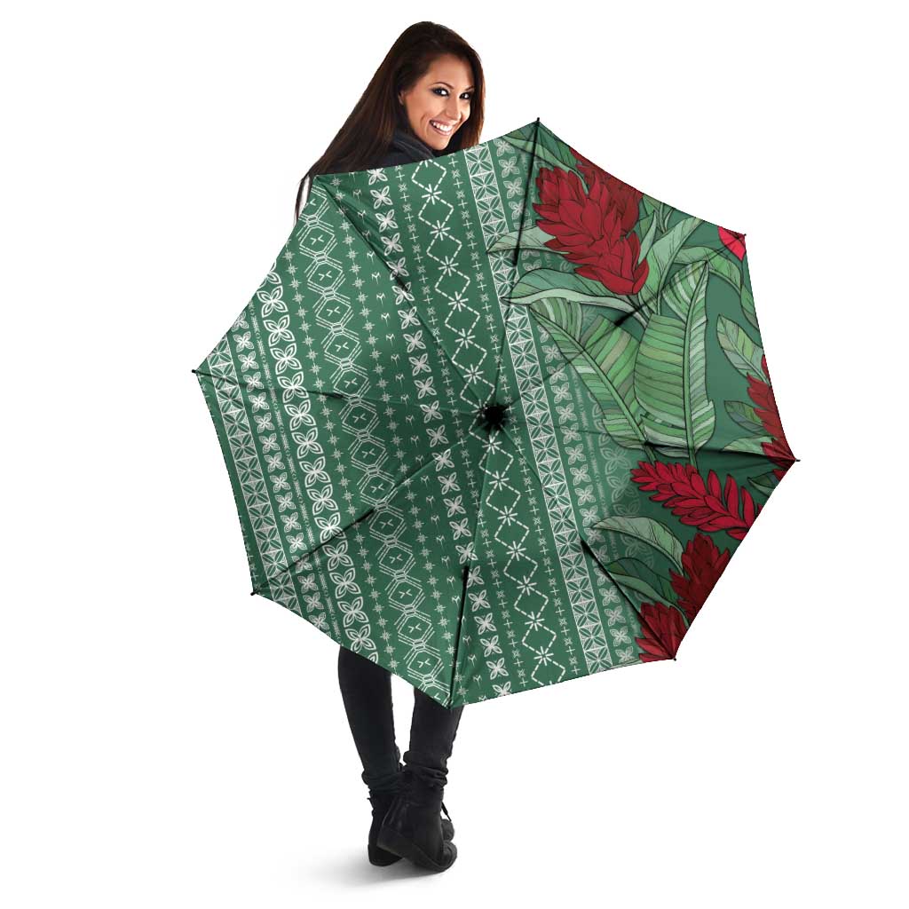 Women's Day Samoa Malu Tattoo Inspired Mix Teuila Umbrella Sage Green