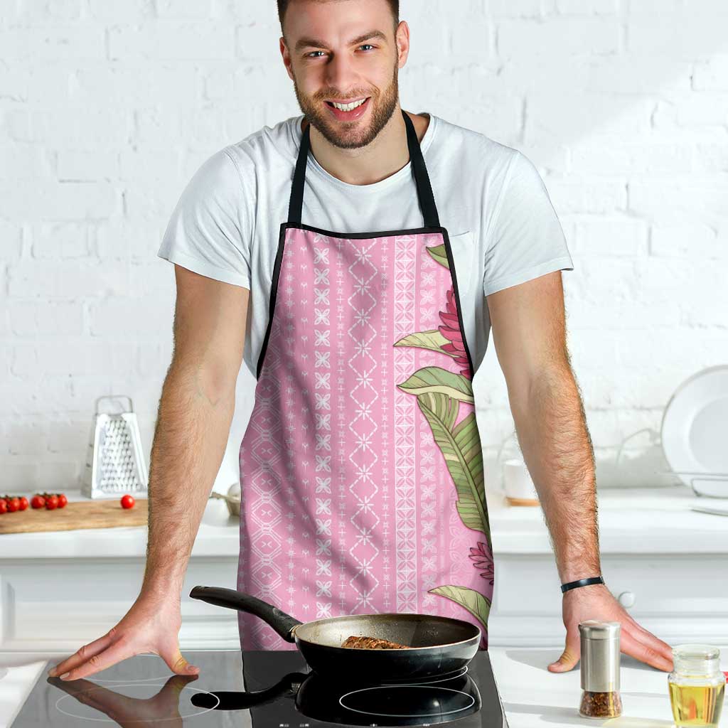 Women's Day Samoa Malu Tattoo Inspired Mix Teuila Apron Rose Pink