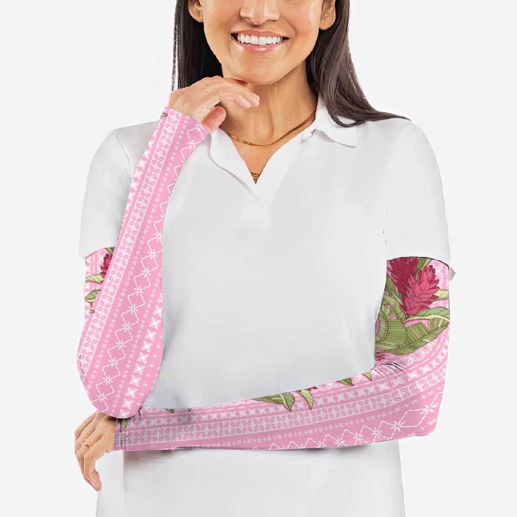 Women's Day Samoa Malu Tattoo Inspired Mix Teuila Arm Sleeves Rose Pink LT7 - Polynesian Pride