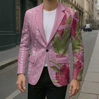 Women's Day Samoa Malu Tattoo Inspired Mix Teuila Blazer Rose Pink