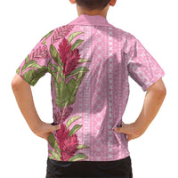Women's Day Samoa Malu Tattoo Inspired Mix Teuila Family Matching Off Shoulder Short Dress and Hawaiian Shirt Rose Pink LT7 - Polynesian Pride
