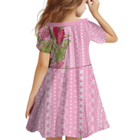 Women's Day Samoa Malu Tattoo Inspired Mix Teuila Family Matching Off Shoulder Short Dress and Hawaiian Shirt Rose Pink LT7 - Polynesian Pride