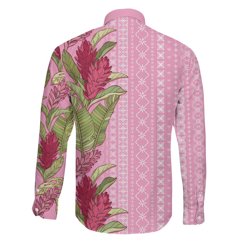 Women's Day Samoa Malu Tattoo Inspired Mix Teuila Family Matching Off Shoulder Short Dress and Hawaiian Shirt Rose Pink LT7 - Polynesian Pride
