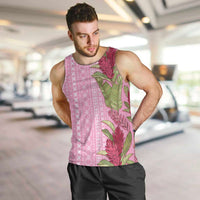 Women's Day Samoa Malu Tattoo Inspired Mix Teuila Men Tank Top Rose Pink LT7 Rose Pink - Polynesian Pride